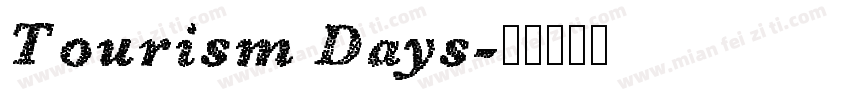 Tourism Days字体转换